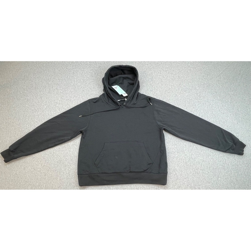 DSG Hoodie Womens Medium Black Cotton Blend Fleece Long Sleeve NWT